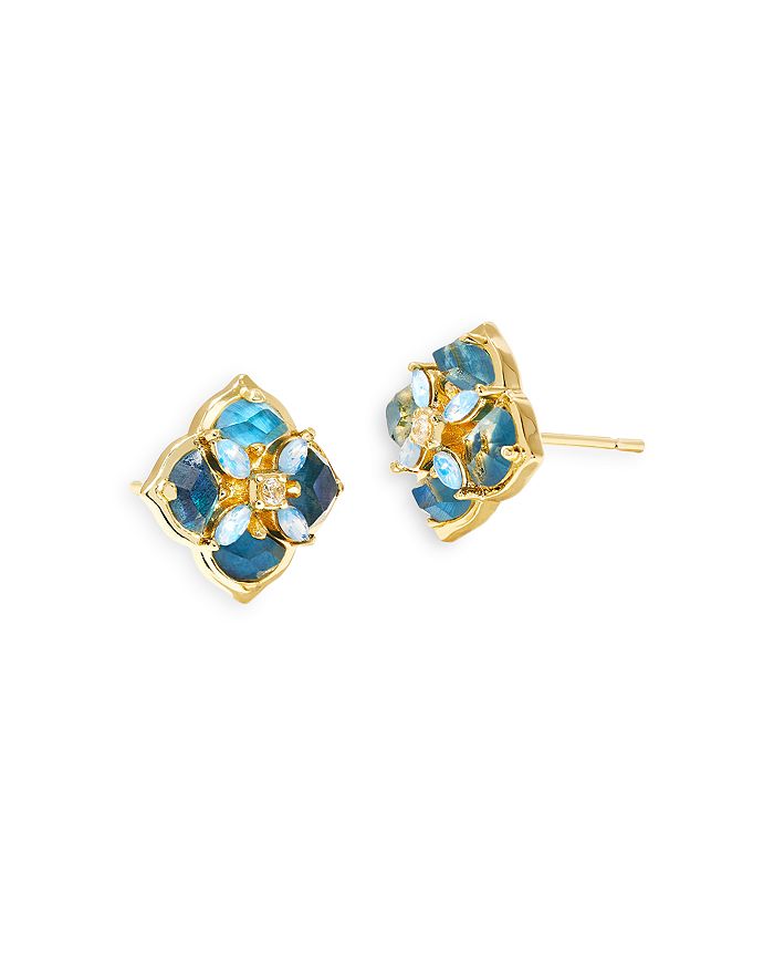 Kendra Scott Dira Stone Stud Earrings in 14K Gold Plated