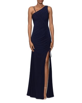 Aqua One Shoulder Dress