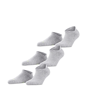 Shop Falke Cool Kick Ankle Socks, Pack Of 3 In Light Gray