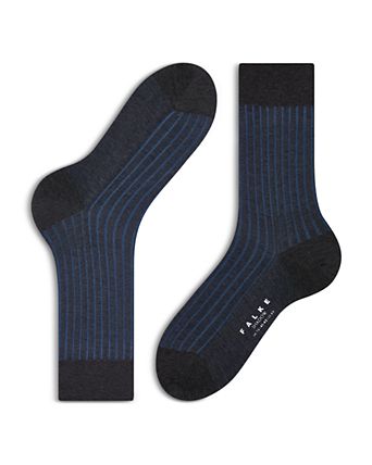 Shadow Mercerized Cotton & Nylon Dress Socks