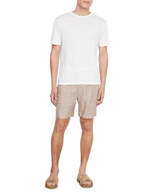 Linen Short Sleeve Crewneck Tee
