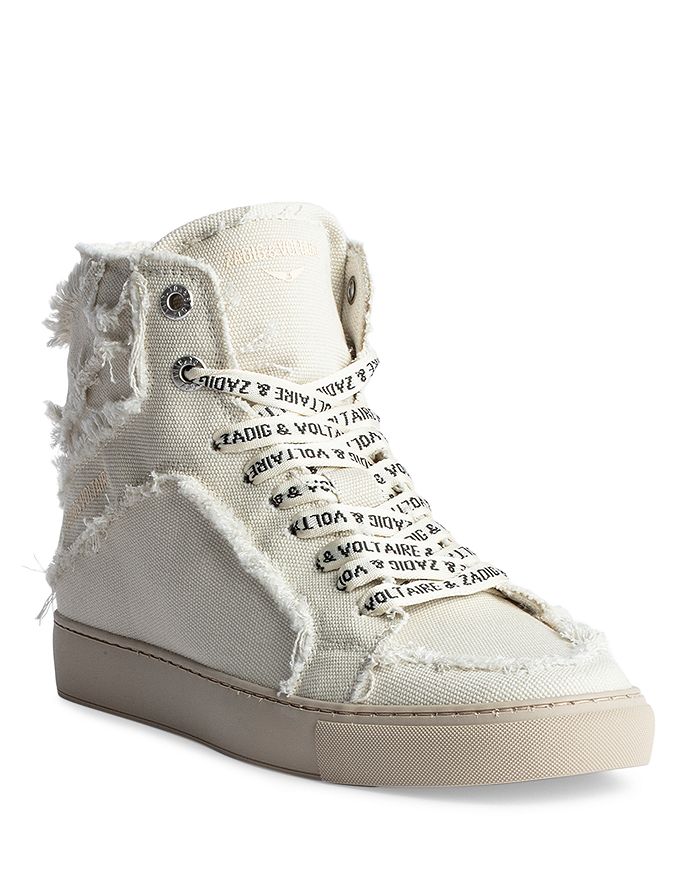 & Voltaire Women's High Flash Distressed Canvas High Top |