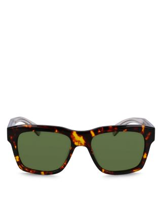 Classic Logo Flat Rectangular Sunglasses, 56mm