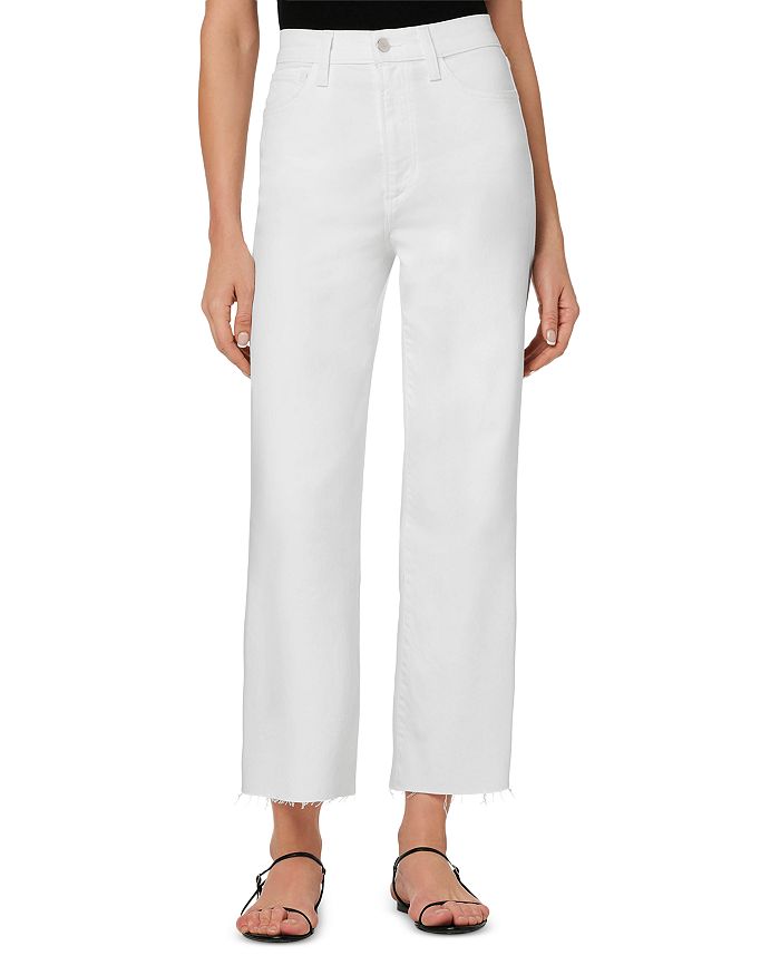 Joe's Jeans The Blake High Rise Ankle Wide Leg Jeans In White