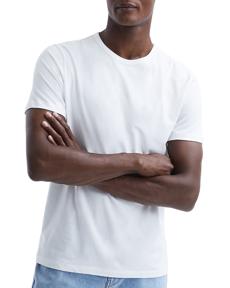 Reiss Melrose Garment Dye Crew Neck T-shirt In Optic White