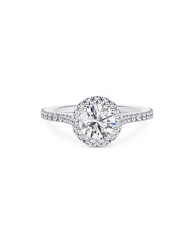 De Beers Forevermark - Platinum Center of My Universe Diamond Halo Engagement Ring