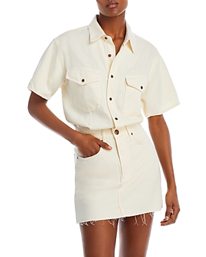 Rag & Bone Featherweight Lilah Mini Dress In Ecru