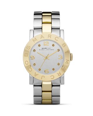 MARC JACOBS MARC BY Amy Two Tone Bracelet Watch, 36mm 