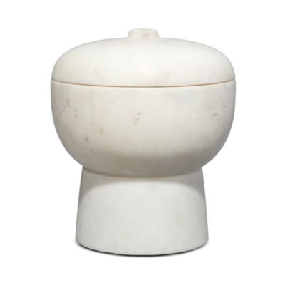 Jamie Young Bennett Marble Large Storage Bowl with Lid