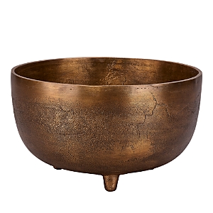 Jamie Young Relic Large Footed Bowl In Brass