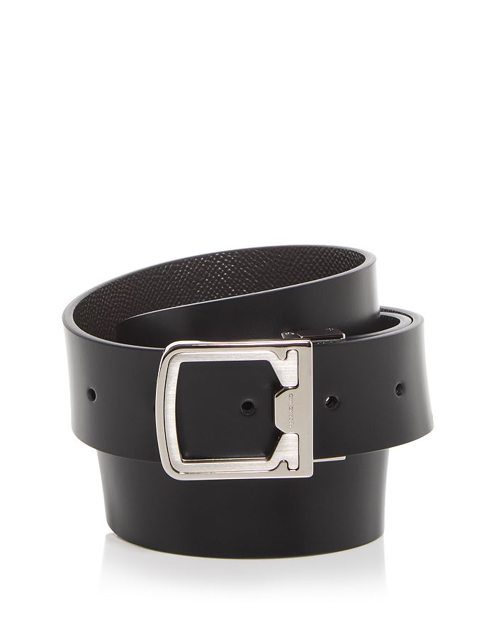Ferragamo - Men's Gancini Reversible Leather Belt