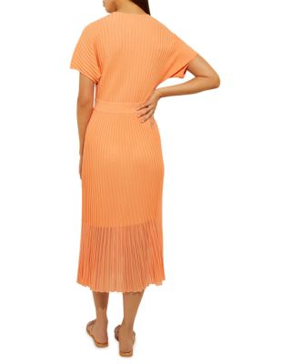 Pleated Midi Dress