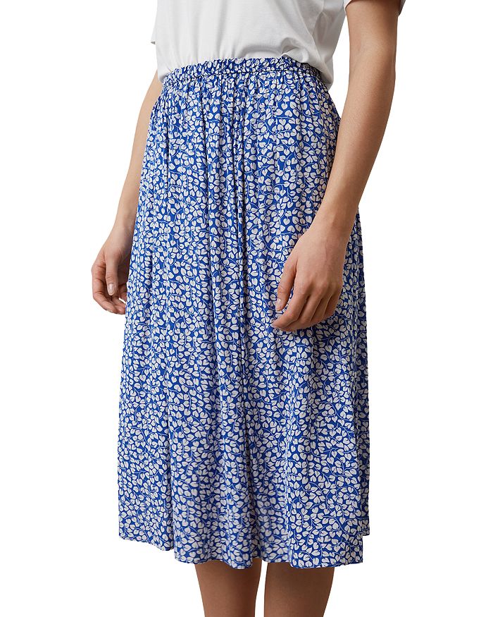 Gerard Darel Blue Printed Skirt | Bloomingdale's