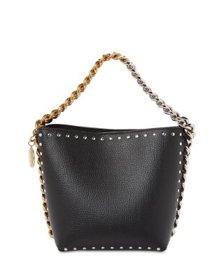 Stella McCartney - Frayme Studded Grainy Bucket Bag