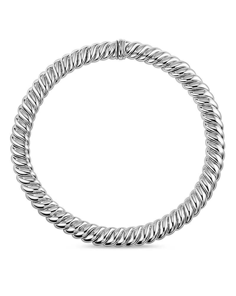 David Yurman Sculpted Cable Necklace in Sterling Silver