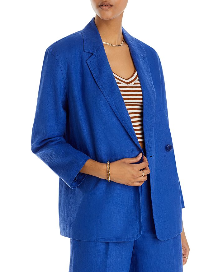 Madewell Athens Linen Crossover Blazer Bloomingdale's
