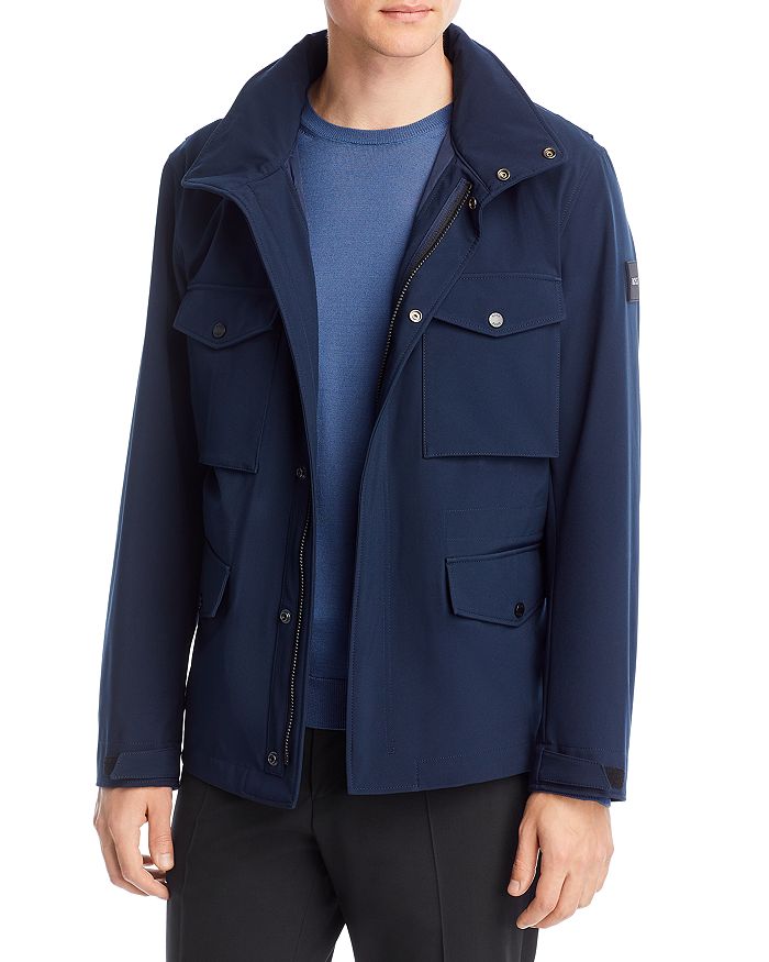 Hugo boss leather jacket bloomingdales hotsell