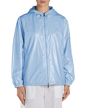 Shop Moncler Wuisse Hooded Jacket In Blue