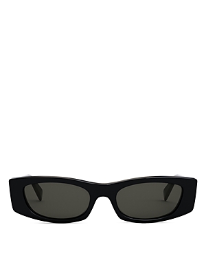 Shop Celine Bold 3 Dots Geometric Sunglasses, 55 Mm In Black/gray Solid