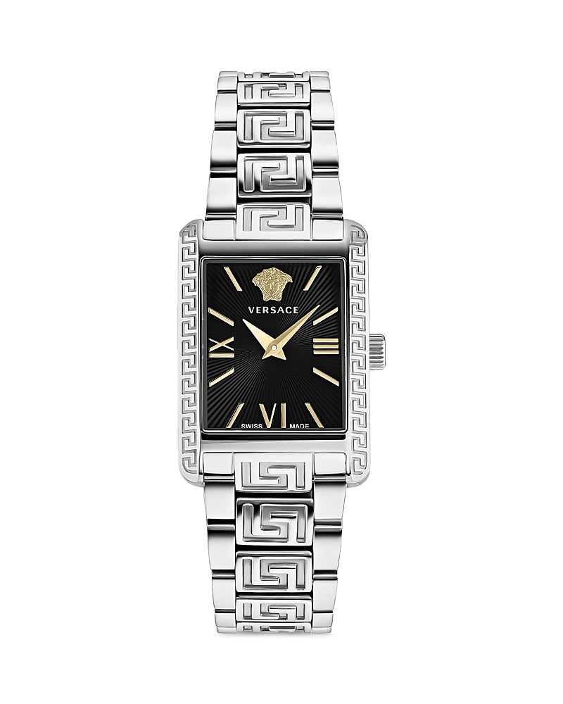 Versace Tonneau Bracelet Watch In Metallic