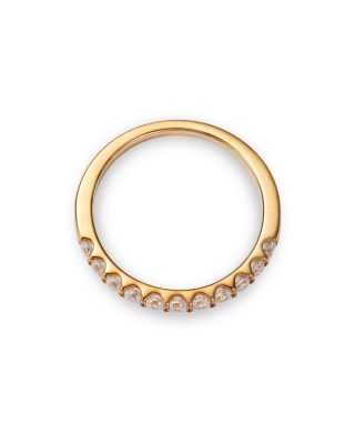 Round Cut Certified Diamond Band in 14K Yellow Gold, 0.50 tcw 