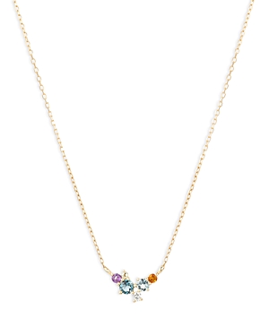 Adina Reyter 14k Yellow Gold Multi Gemstone & Diamond Bubble Pendant Necklace, 15 16 In Multi/gold