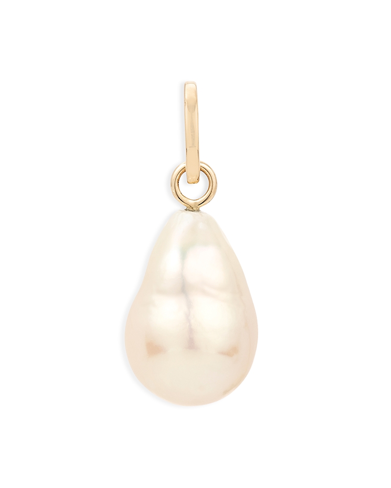 Adina Reyter 14k Yellow Gold Cultured Freshwater Pearl Drop Hinged Charm In White