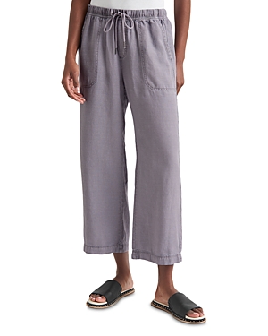 Splendid Angie Cropped Wide Leg Pants In Oyster