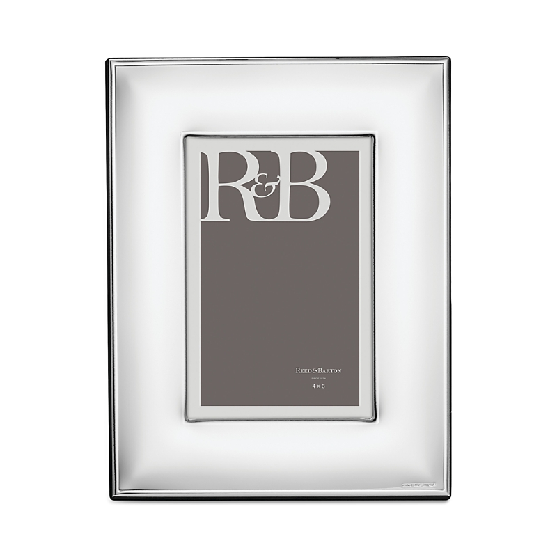 Reed & Barton Lyndon Photo Frame, 4" X 6" In Slvr Plate