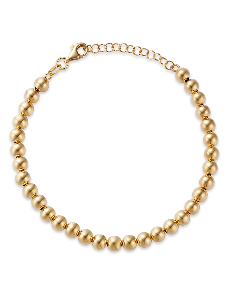 Alberto Amati 14k Yellow Gold Polished Bead Bracelet In Gold