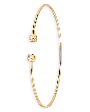 18K Yellow Gold Le Cube Diamant Diamond Cuff Bracelet