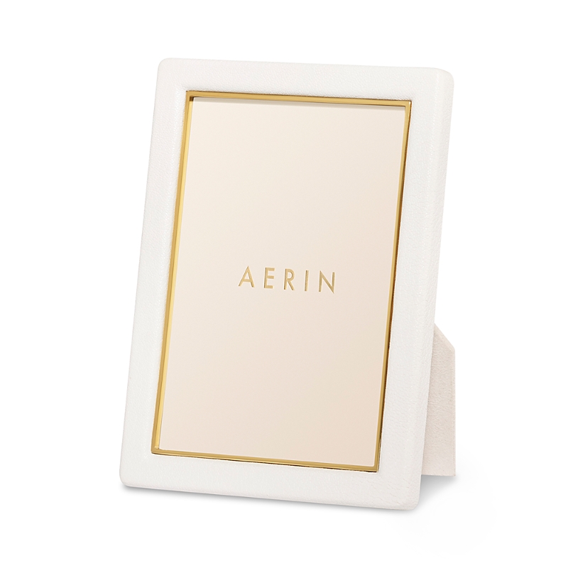 AERIN PIERO LEATHER FRAME, 4 X 6