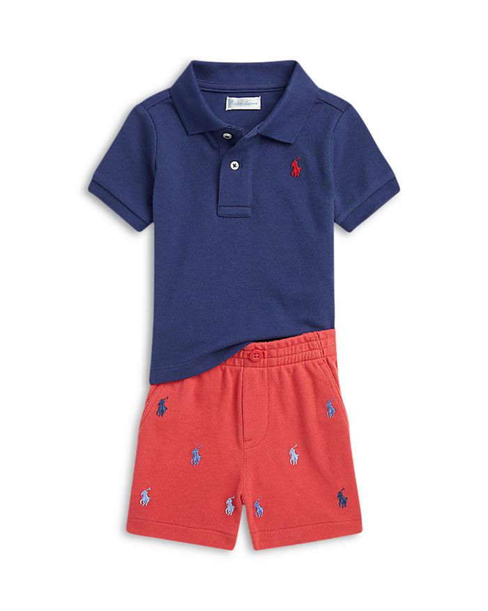 Ralph Lauren - Boys' Mesh Polo Shirt & Shorts Set - Baby