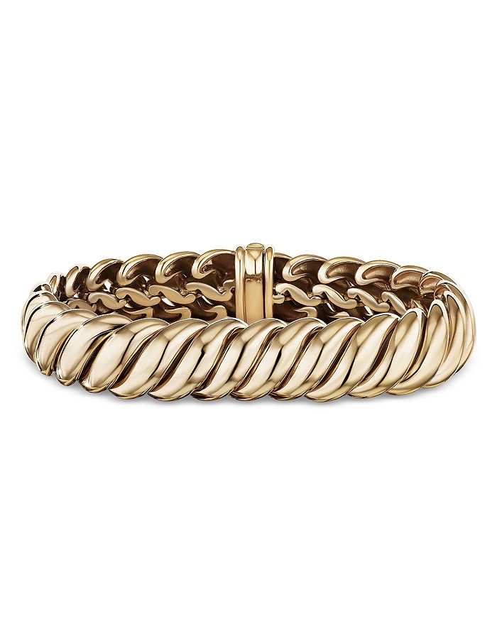 David Yurman - Sculpted Cable Bracelet in 18K Yellow Gold