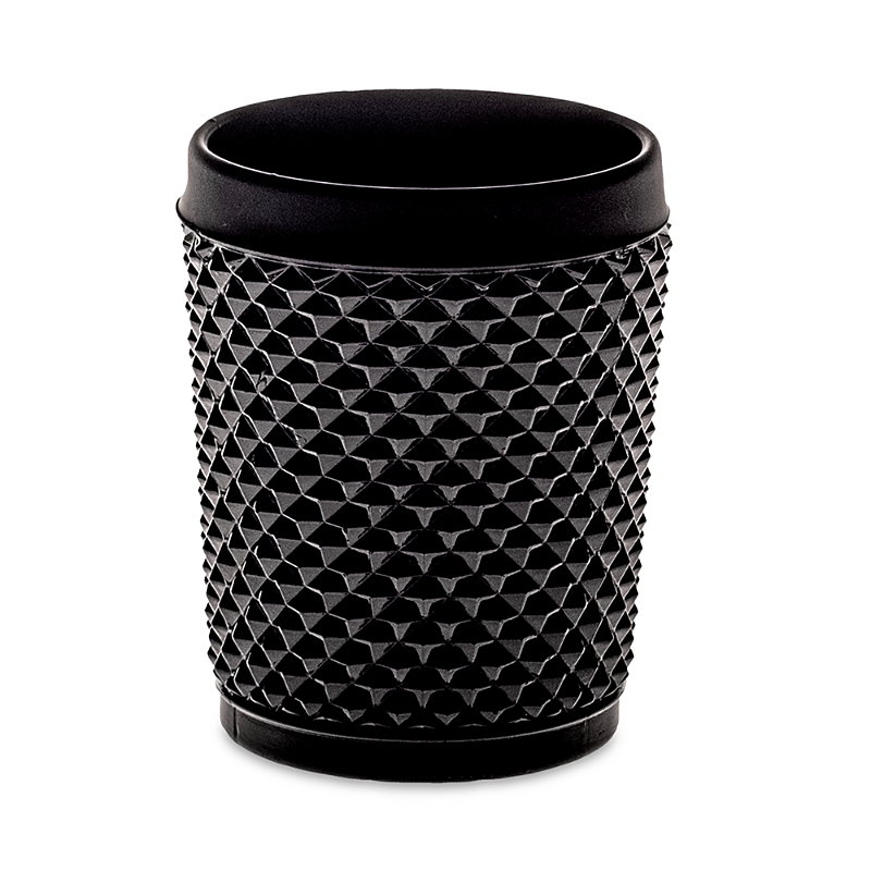 Vista Alegre Bicos Bicolor Black Matte And Gloss Old Fashion Glass, Set Of 4 In Black