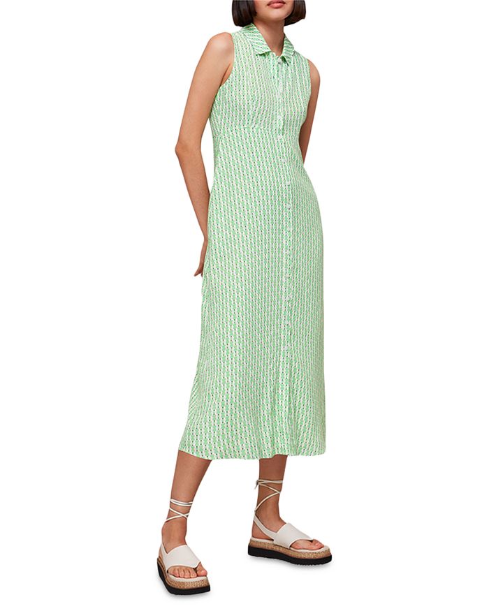 Whistles green shirt dress store