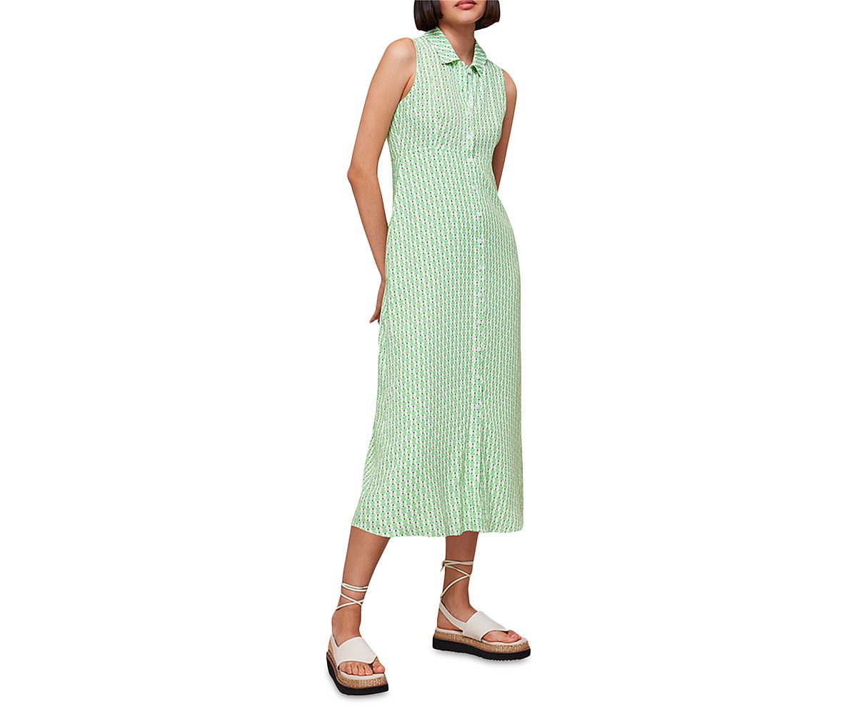 Whistles Vertical Stack Shirt Dress