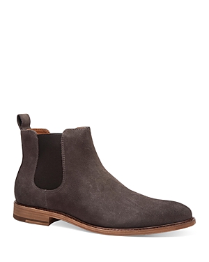 Shop Gordon Rush Men's Portland Pull On Chelsea Boots In Grey Suede