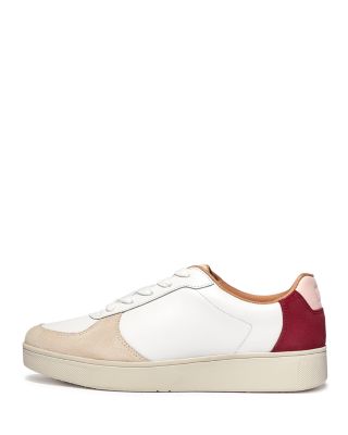 FitFlop - Women's Rally Leather Suede Panel Sneakers