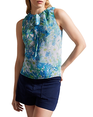TED BAKER CHALOTE TIE NECK TOP