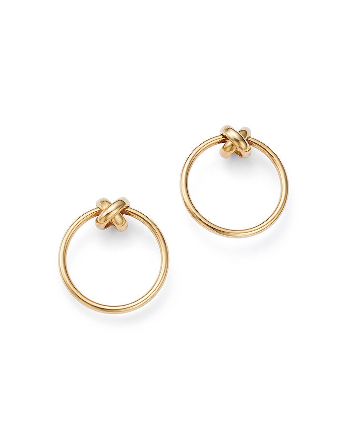 Bloomingdale's - X Hoop Earrings in 14K Yellow Gold - 100% Exclusive