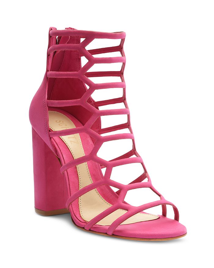 SCHUTZ Women's Julianna Caged Strappy High Heel Sandals | Bloomingdale's