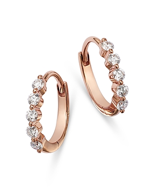 Bloomingdale's Diamond Mini Hoop Earrings in 14K Rose Gold, 0.25 ct. t.w.