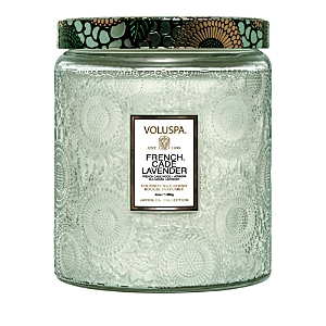 VOLUSPA FRENCH CADE LAVENDER LUXE JAR CANDLE 44 OZ.