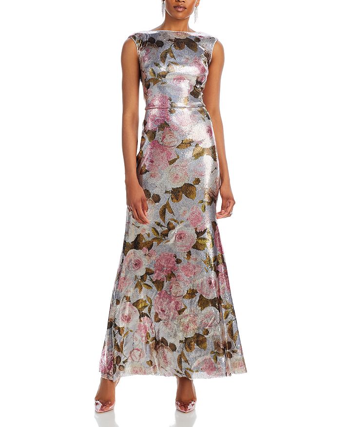 Eliza J Extended Sleeve Bodycon Gown Bloomingdale's