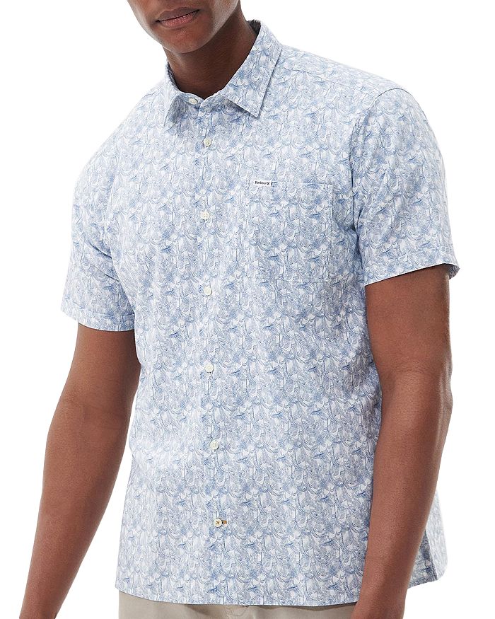 Barbour Lowick Short Sleeve Button Front Printed Shirt | Bloomingdale's