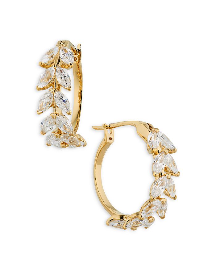 Nadri gold hoop hot sale earrings