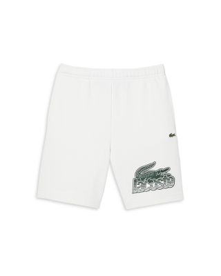 Boys white lacoste shorts online