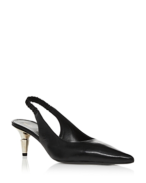 Proenza Schouler Women's Pointed Toe Slingback High Heel Sandals In Black