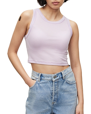 Allsaints Tamie Stretch-woven Vest Top In Lavender